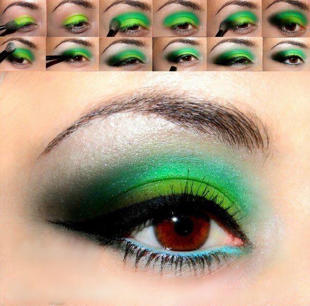 Makeup в зеленых тонах