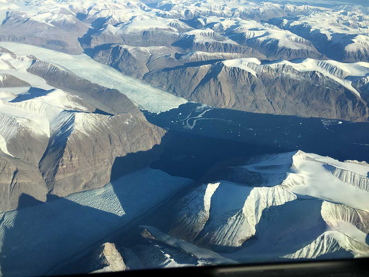 Glaciers in eastern Greenland