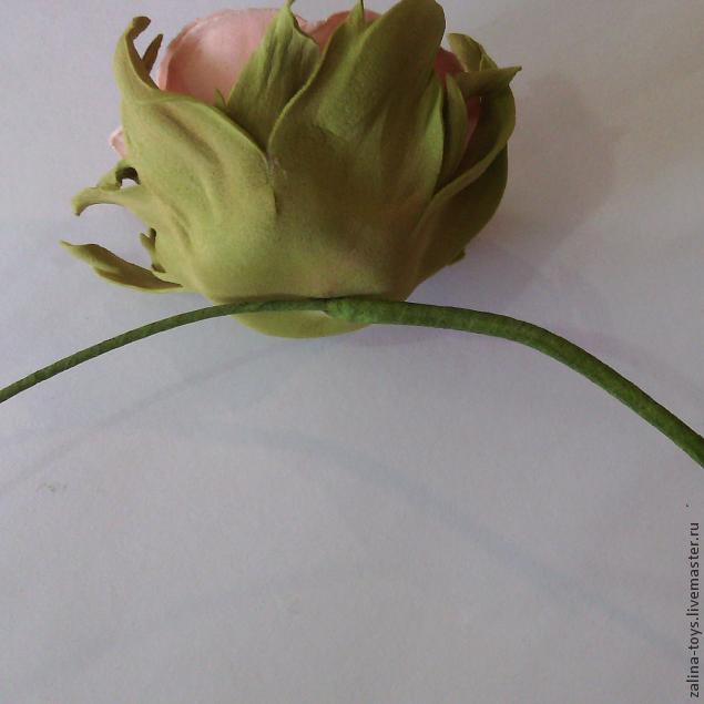 Делаем розы из фоамирана на примере венка-повязки, фото № 43