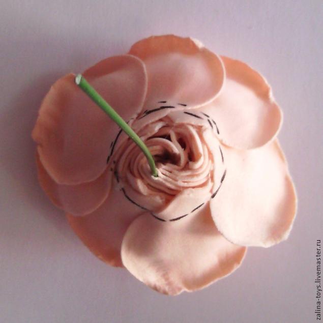 Делаем розы из фоамирана на примере венка-повязки, фото № 28