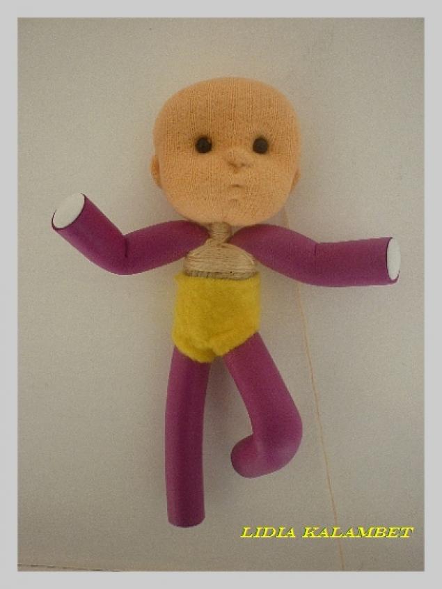 Развивающая игровая кукла из папильоток., фото № 9