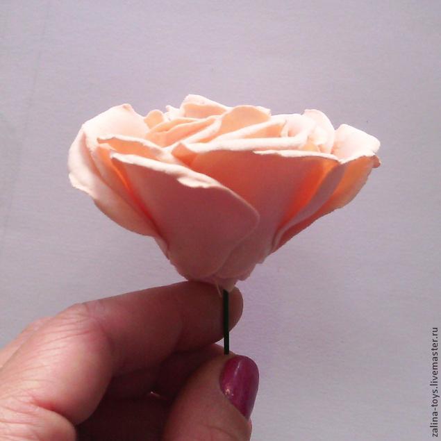 Делаем розы из фоамирана на примере венка-повязки, фото № 27