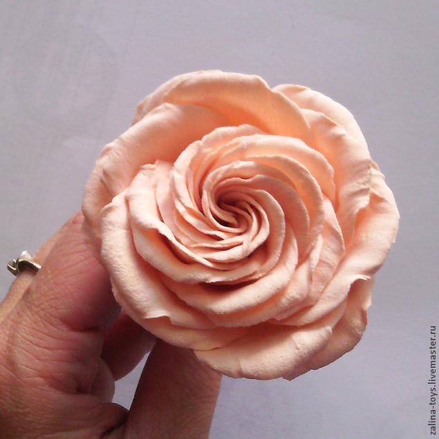 Делаем розы из фоамирана на примере венка-повязки, фото № 26