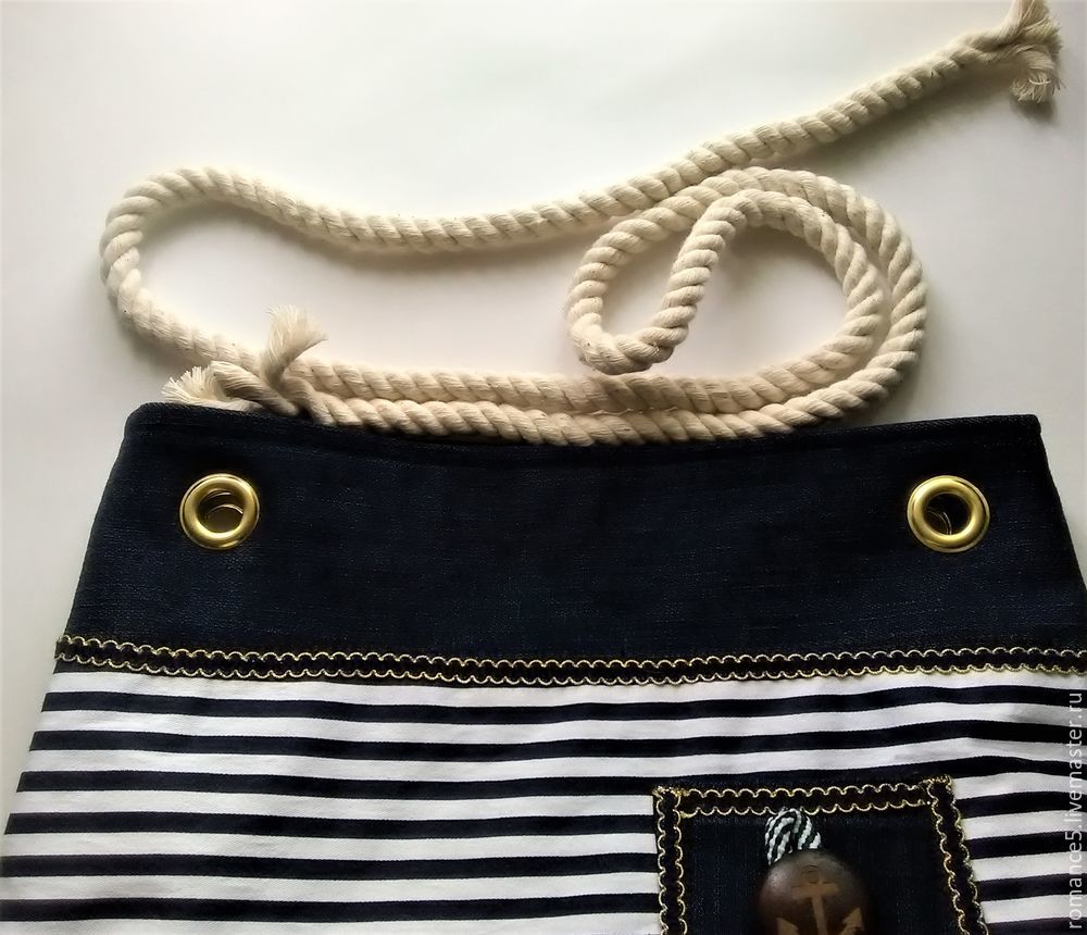 Шьем летнюю сумку в морском стиле, фото № 39