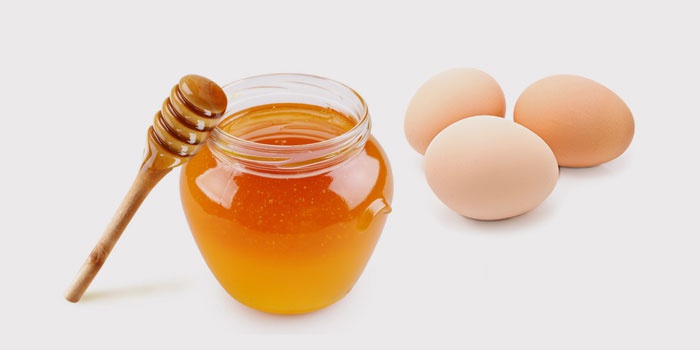 Маска для лица с медом и яйцом