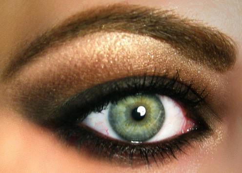 макияж смоки айс для зеленых глаз