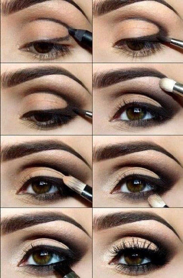 макияж глаз с использованием теней