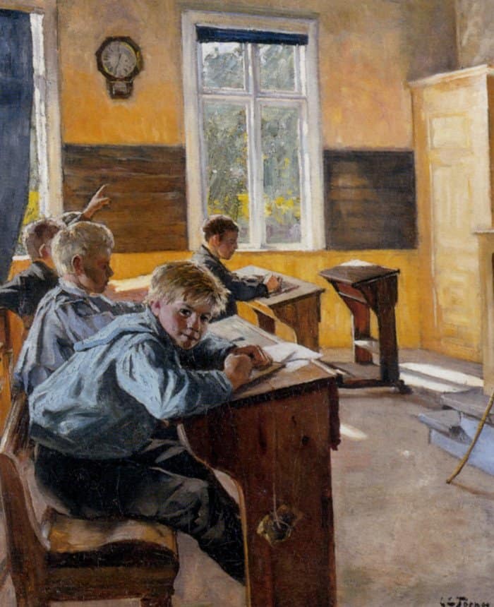 Karen Elizabeth Tornoe. In The Classroom. 1888 