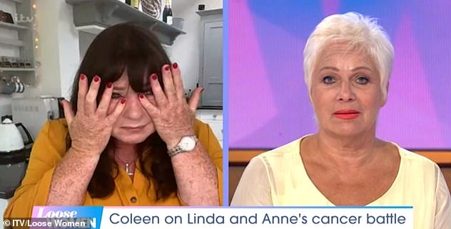Emotional: Coleen made an emotional return to Loose Women earlier this month, where she spoke about her sisters Anne and Linda