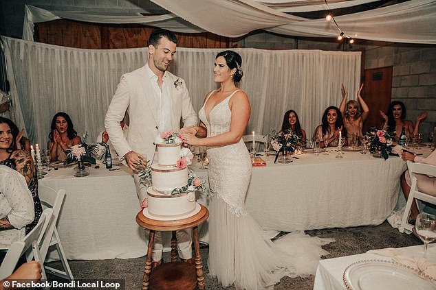 Mel Rees, from Sydney, took to a community Facebook group to ask photo-savvy locals to adjust a lopsided curtain in the background of her cake-cutting snap