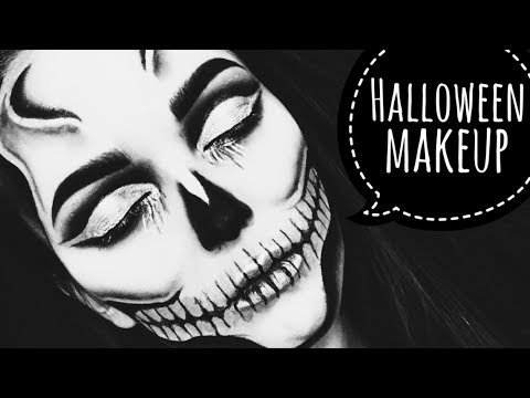 Хэллоуин макияж - череп 