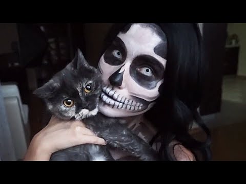 Skull Halloween Makeup / Макияж На ХЭЛЛОУИН