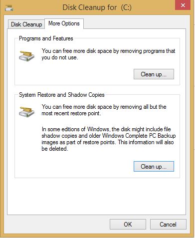 Delete System Restore and Shadow Copies