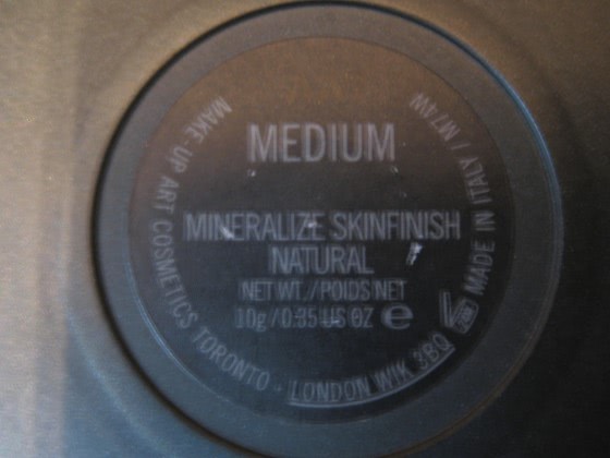 Пудра Mineralize skinfinish natural от MAC