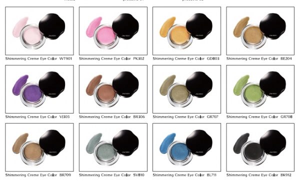 Shiseido Shimmering Cream Eye Colors – новые кремовые тени от Shiseido