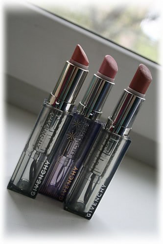 Givenchy Rouge Interdit Shine - 01 Sweet, 02 Nude, 09 Bege. Естественный комфорт для губ