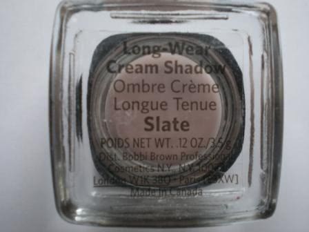 Тени Bobbi Brown: кремовые Long-Wear Cream Shadow - Slate (25) и обычные Shimmer Wash Eye Shadow - Gold (19) и Lilac (7)