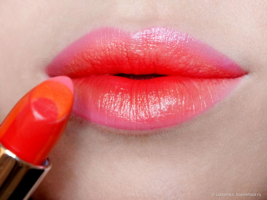 Трёхцветные помады Artdeco Ombre3 Lipstick  #13 Tutti Frutti, #43 Red Fusion - первые впечатления, фото и видео обзор