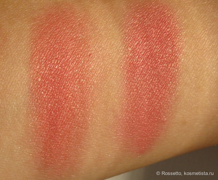 Розовые тёплые румяна: Chanel Joues Contraste 170 Rose Glacier и YSL Blush Volupté 6 Passionnée