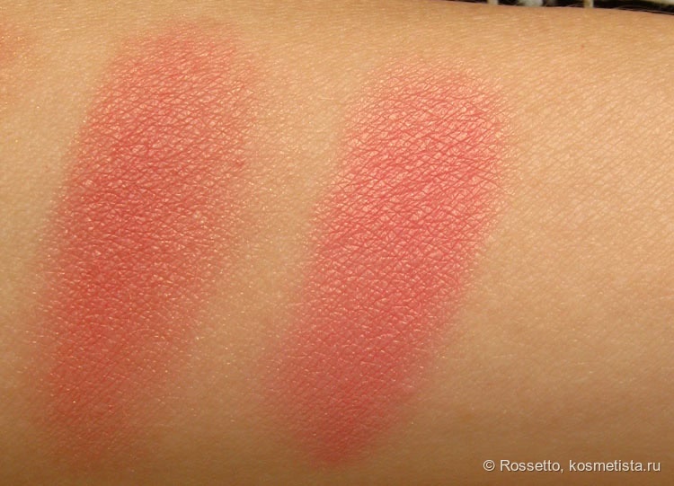 Розовые тёплые румяна: Chanel Joues Contraste 170 Rose Glacier и YSL Blush Volupté 6 Passionnée