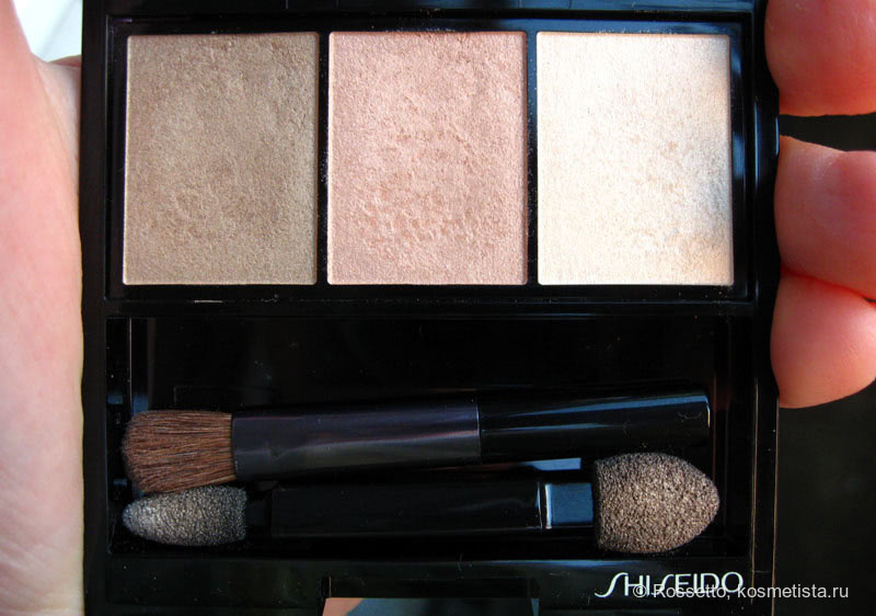 Тени теней, или Свои веки, только лучше. Shiseido Luminizing Satin Eye Color Trio BE 213 Nude