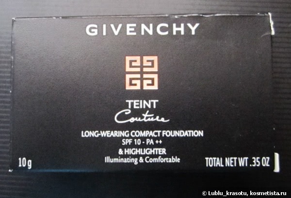 Givenchy Teint Couture Long-Wearing Compact Foundation SPF 10 PA ++ & Highlighter (оттенок 03) - сбылась ли мечта?