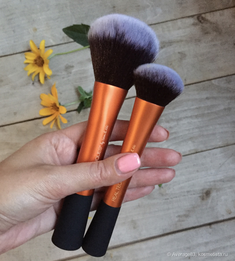 Кисти Real Techniques: Powder brush и Expert face brush