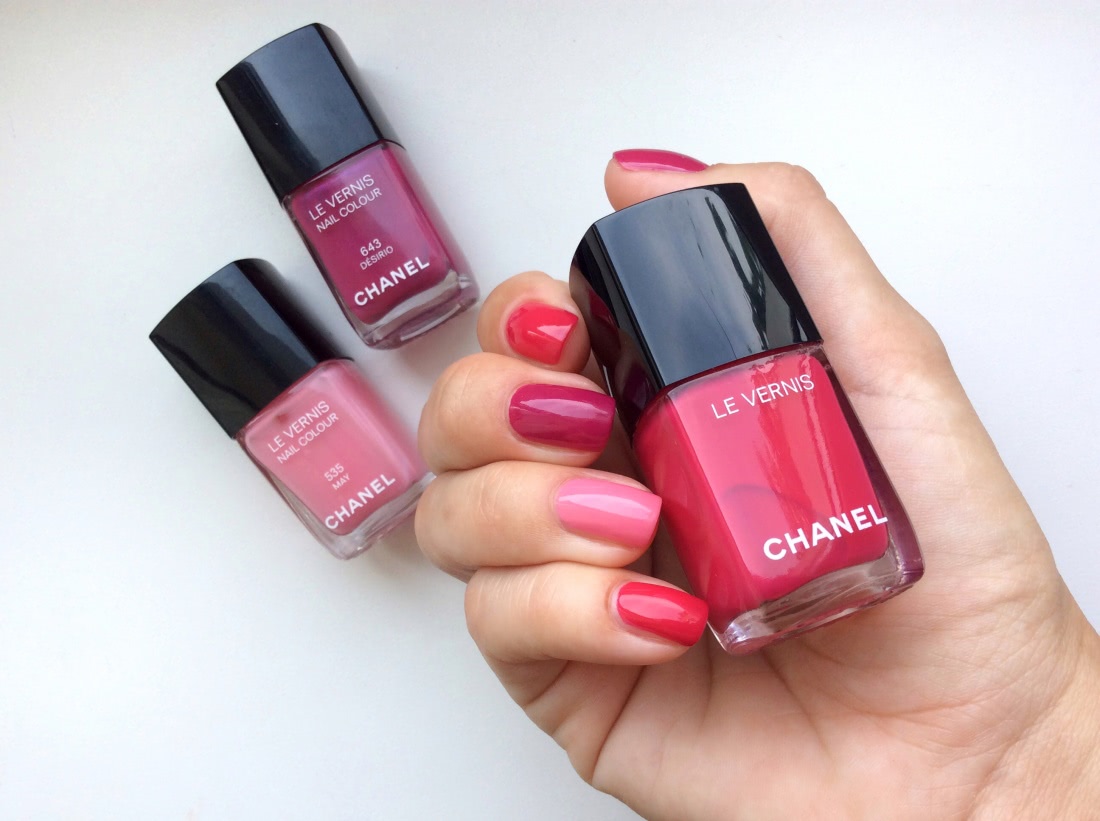 Chanel Le Vernis Longwear Nail Colour #514 Roubachka, #506 Camelia