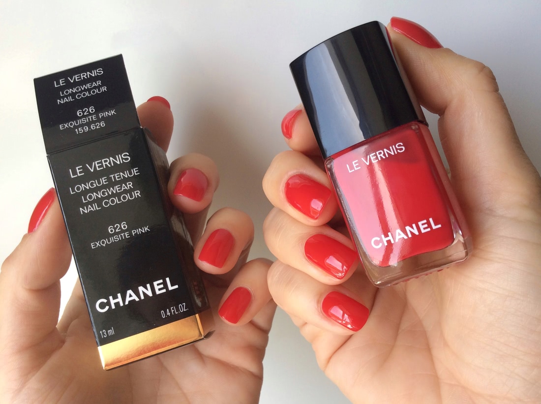 Chanel Rouge Coco Collection Spring 2018: Chanel Le Vernis Longwear Nail Colour 626 Exquisite Pink, 628 Prune Dramatique