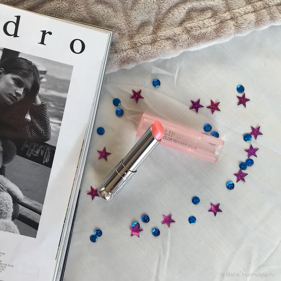 Dior Addict  lip glow в оттенке 010 holo pink