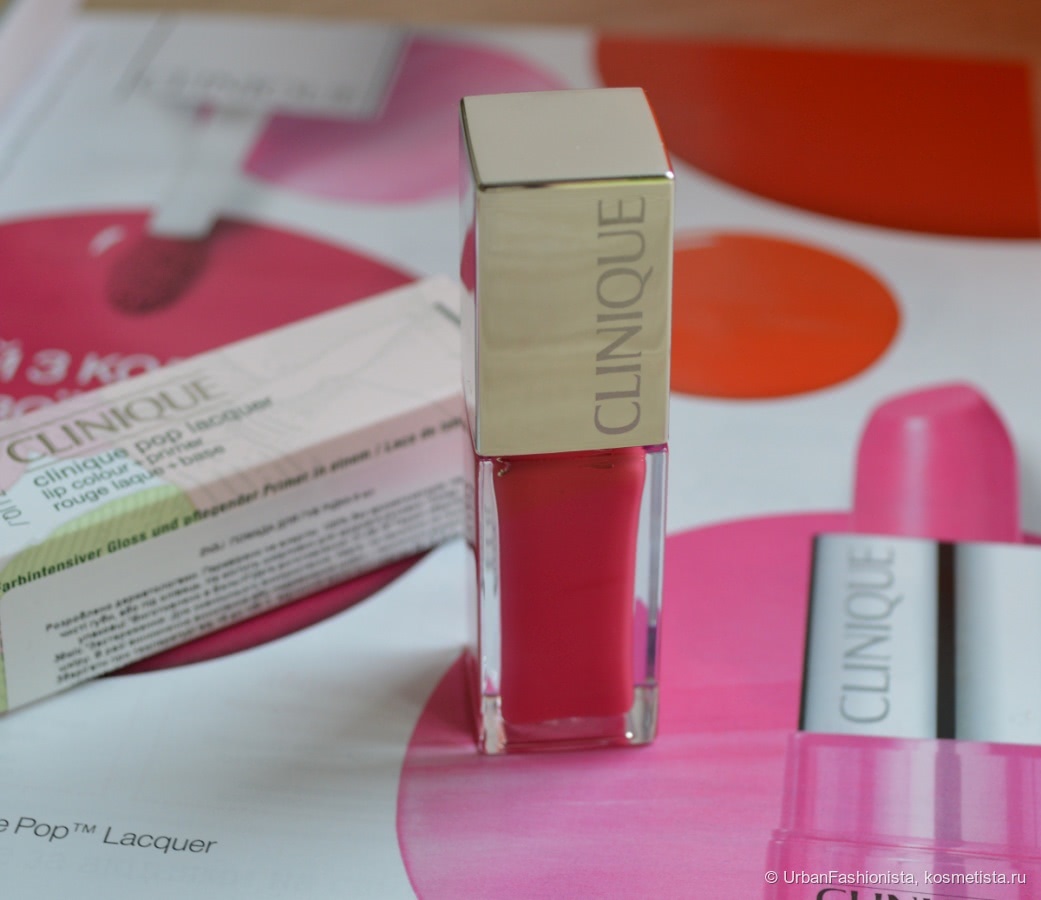 Лак для губ Clinique Pop Lacquer lip colour+primer, #04 Sweetie Pop