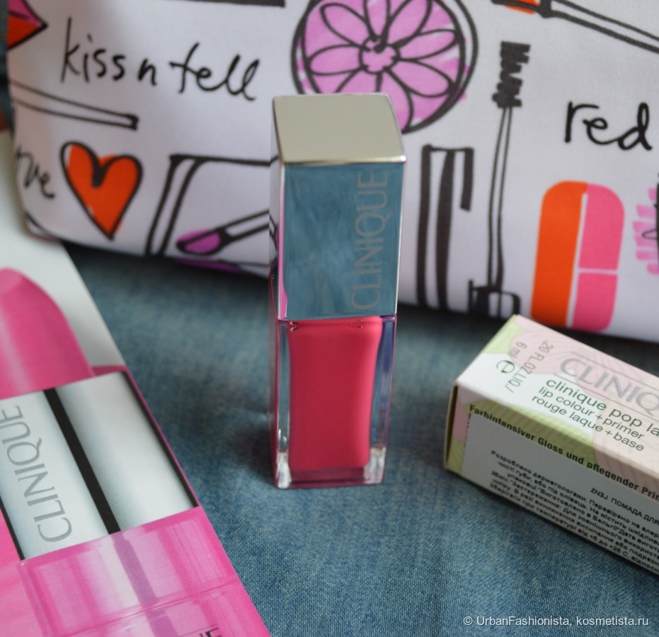 Лак для губ Clinique Pop Lacquer lip colour+primer, #04 Sweetie Pop