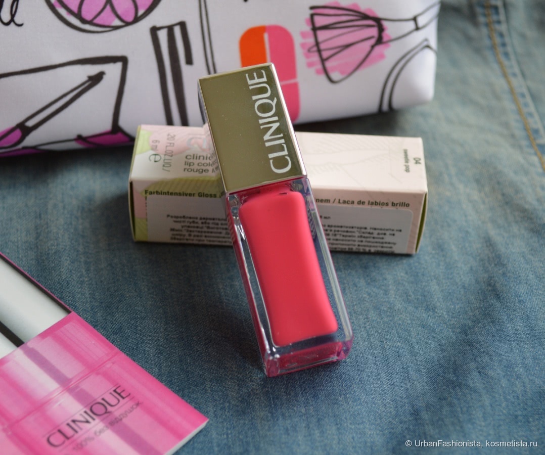 Лак для губ Clinique Pop Lacquer lip colour+primer, #04 Sweetie Pop