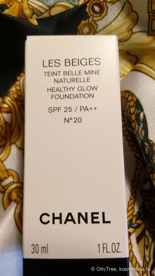 Новинка от Chanel - Les Beiges teint belle mine naturelle healthy glow foundation SPF 25/PA++ № 20