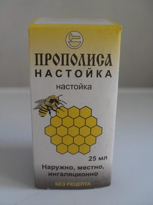 Применение настойки и капель прополиса