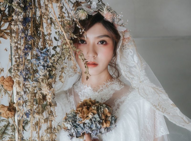 Нюдовый макияж на свадьбу для азиаток