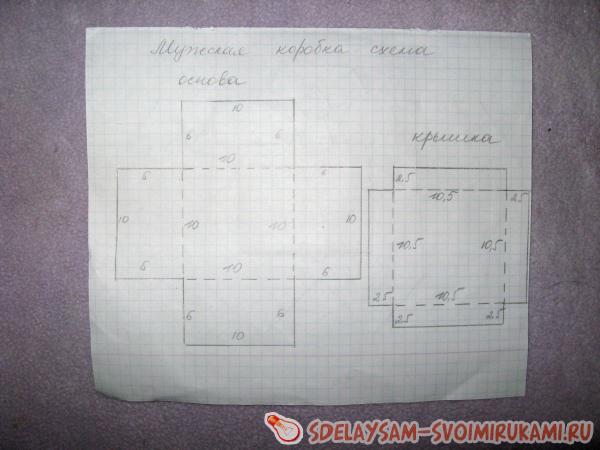 Мужская поздравительная коробка