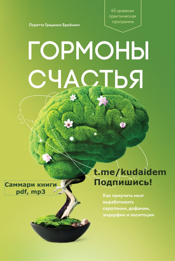 Гормоны счастья. ВидеоКонспект. Как приучить мозг вырабатывать серотонин, дофамин, эндорфин и окситоцин