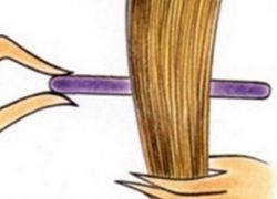 Как накрутить волосы на папильотки 1