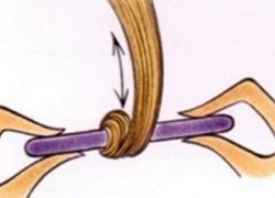 Как накрутить волосы на папильотки 3