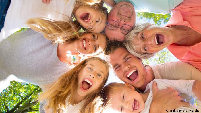 Glückliche Menschen Glück Familie Symbolbild