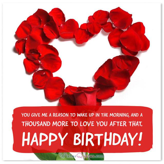 Birthday Love Messages for your Sweetheart