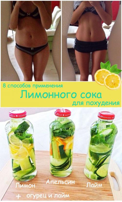 Как сделать лимонную воду для похудения. 8 способов как использовать лимонный сок для похудения